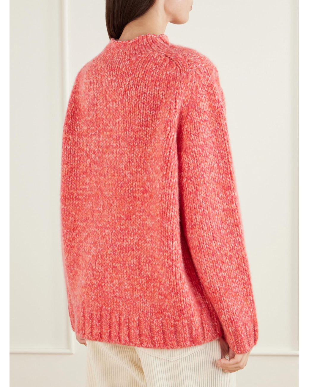 arch4 Pink Cashmere Turtleneck Sweater