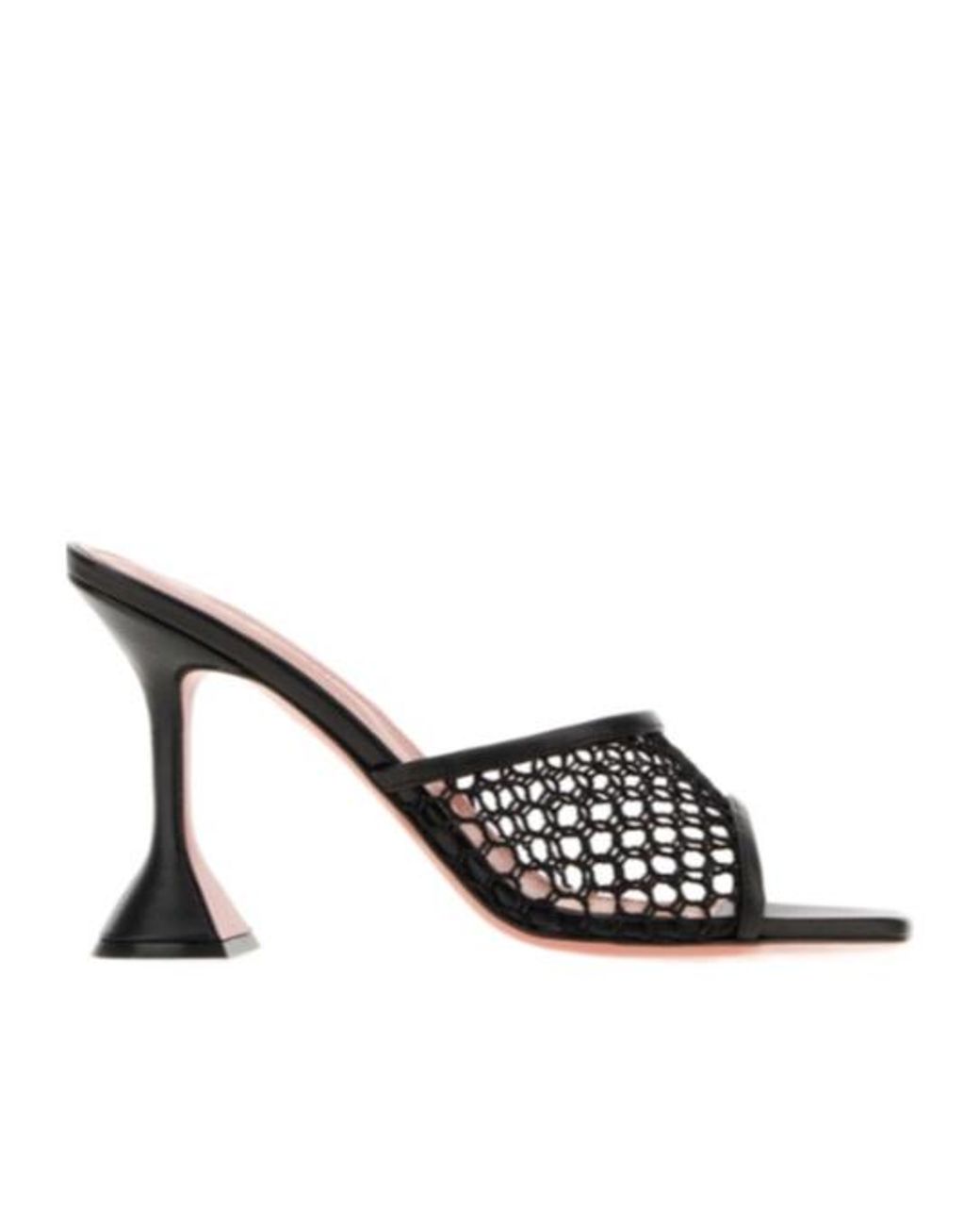 AMINA MUADDI White Square-Toe High-Heeled Sandals