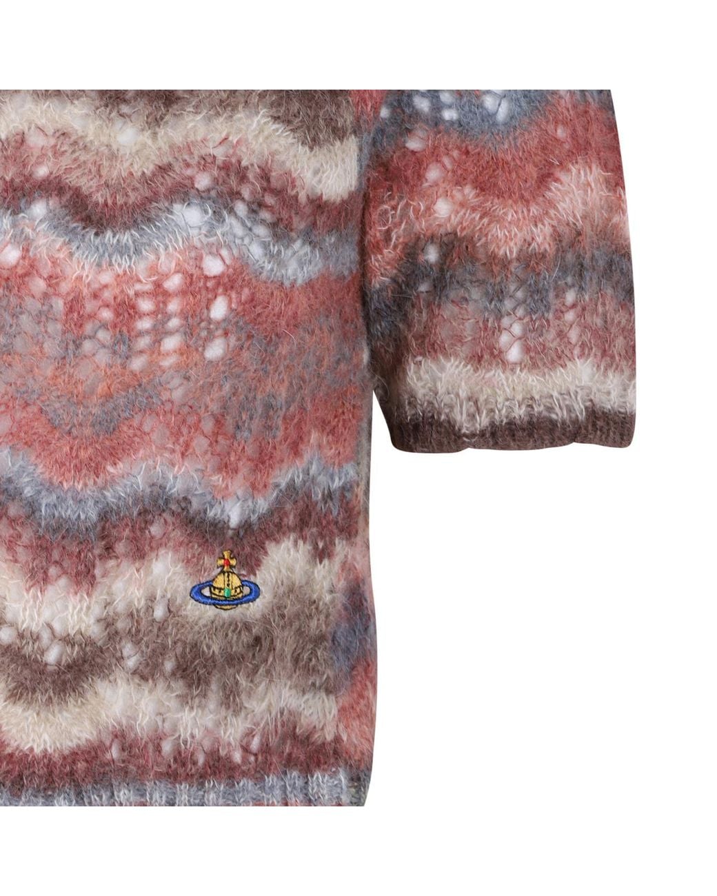 Vivienne Westwood Pink Textured Knit Knitted Top