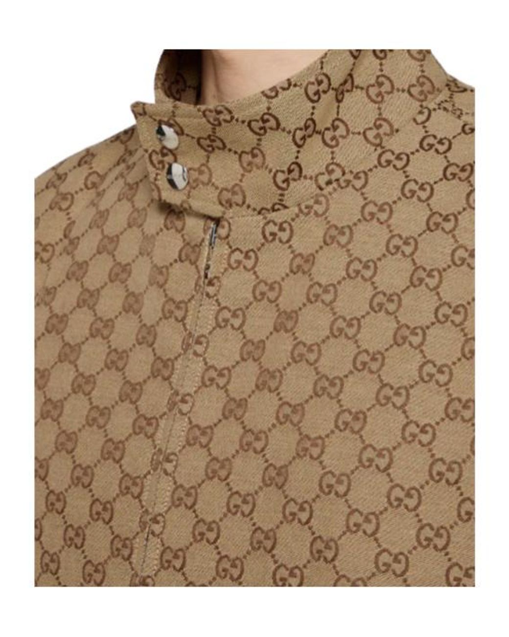 Gucci Natural Gg Fabric Jacket for men