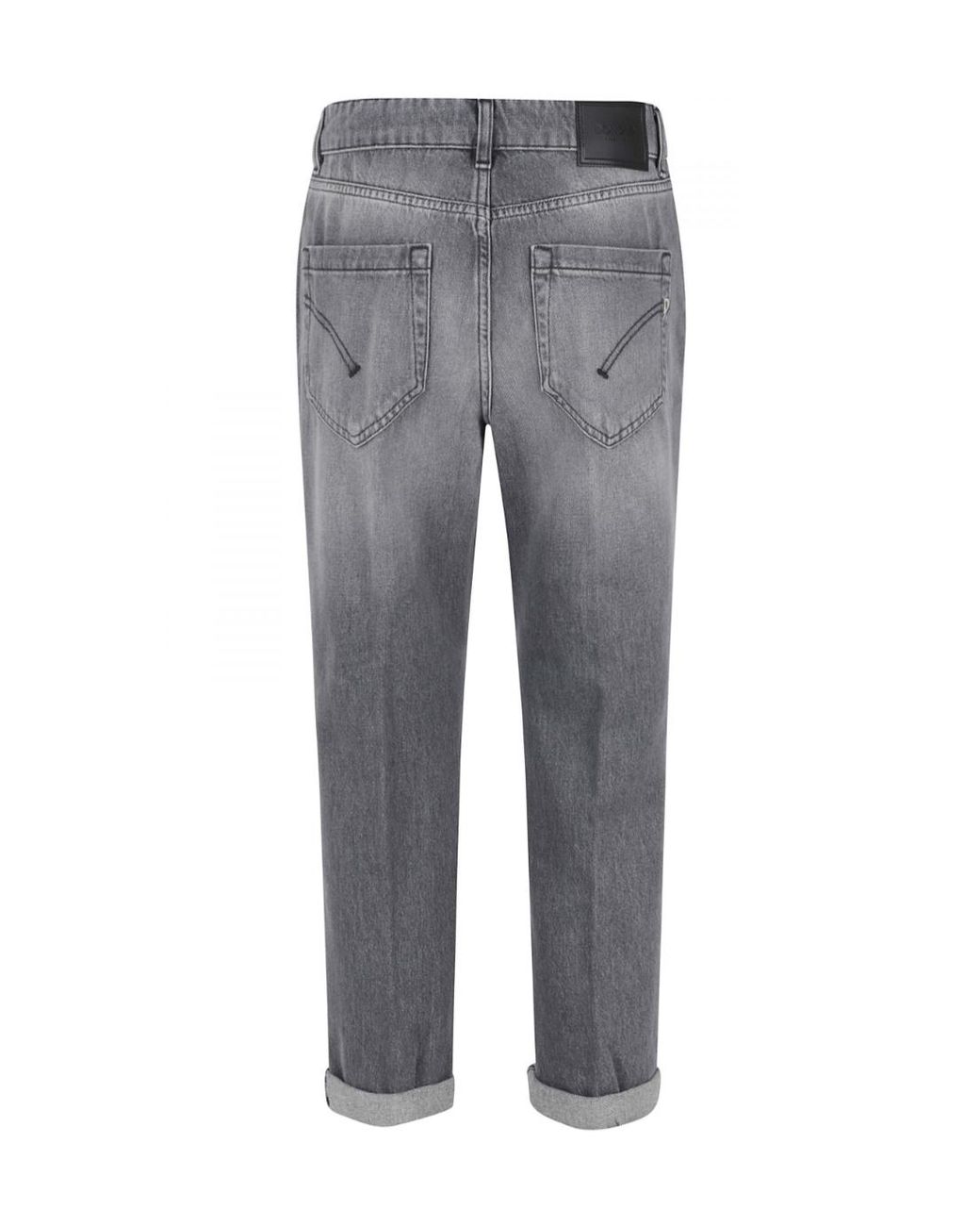 Dondup Gray Koons Loose-Fit Button-Fly Jeans