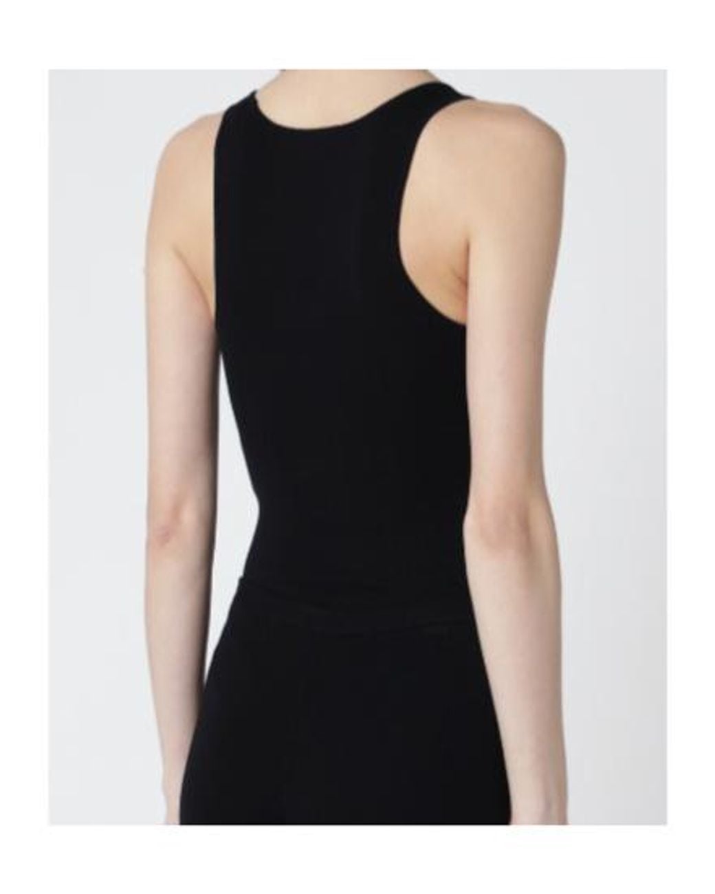 Entire studios Black Scoop-Neck Bodysuit