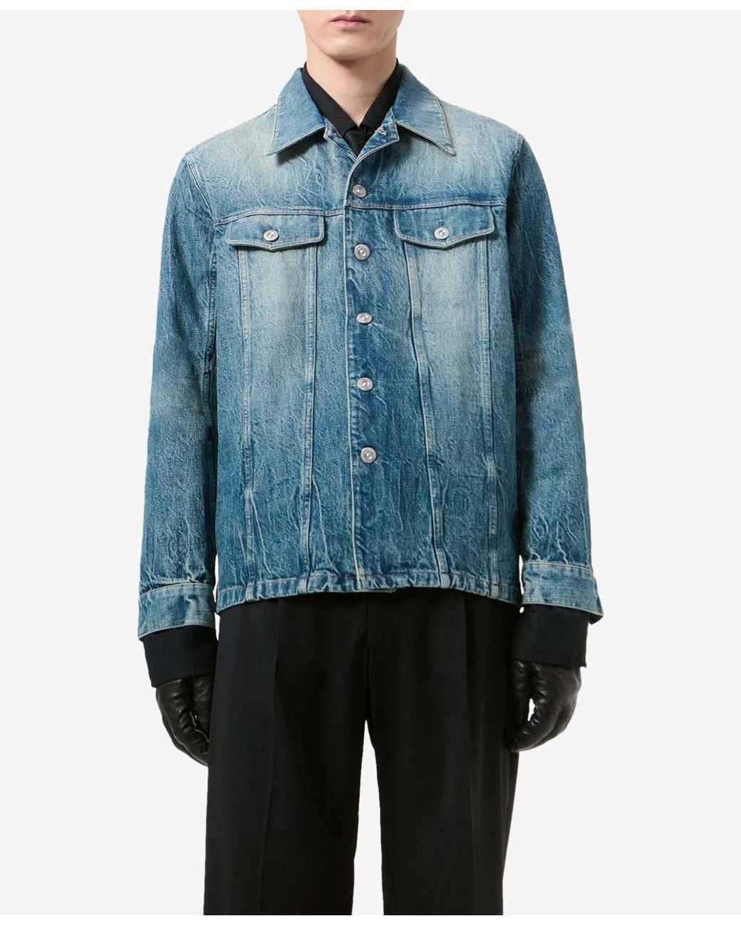 Our Legacy Blue Shackle Denim Jacket for men
