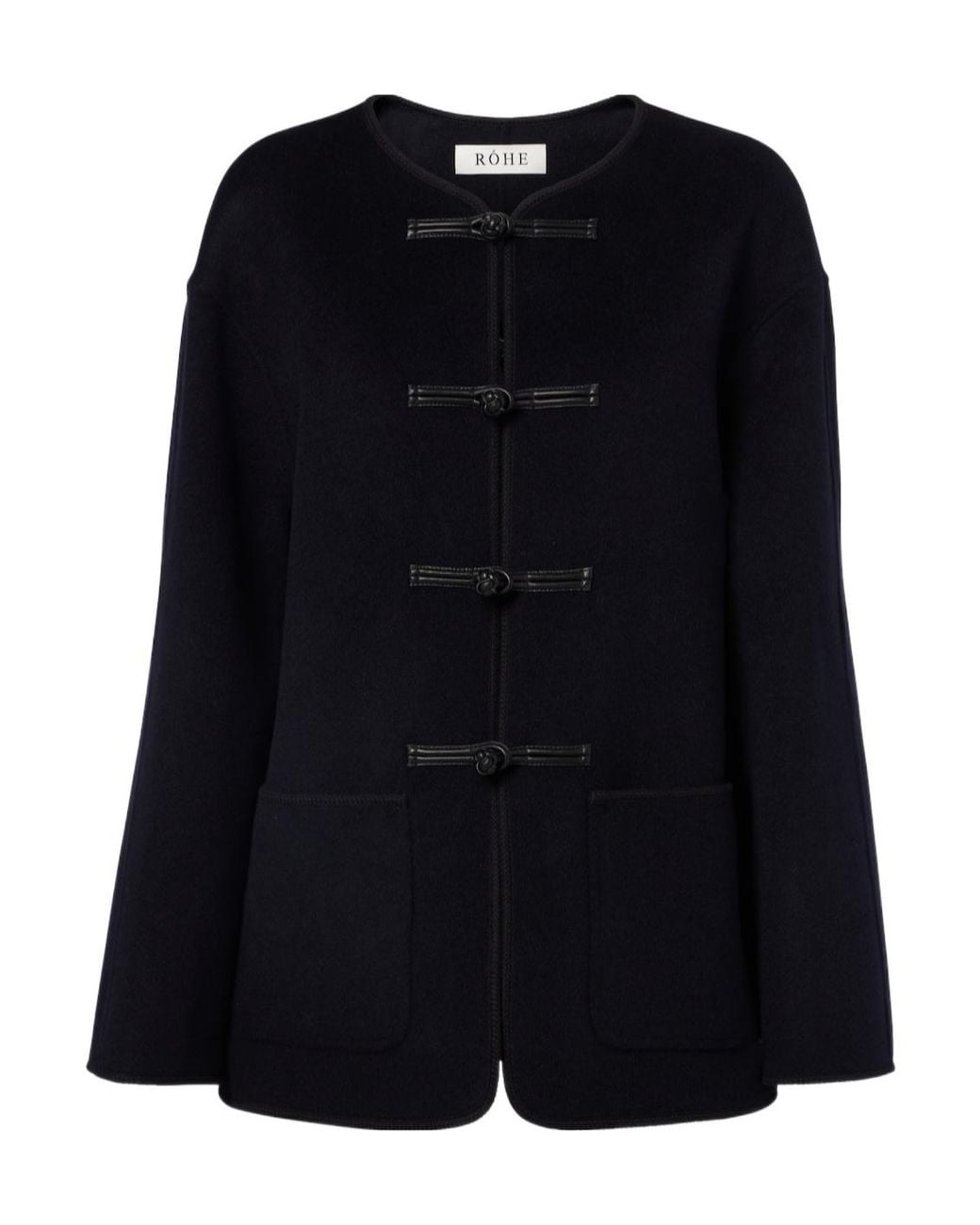 Rohe Black Long Sleeve Casual Jacket