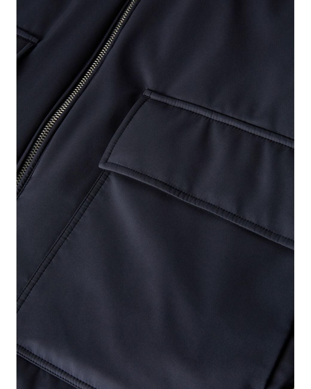 Loro Piana Blue Hooded Casual Jacket for men