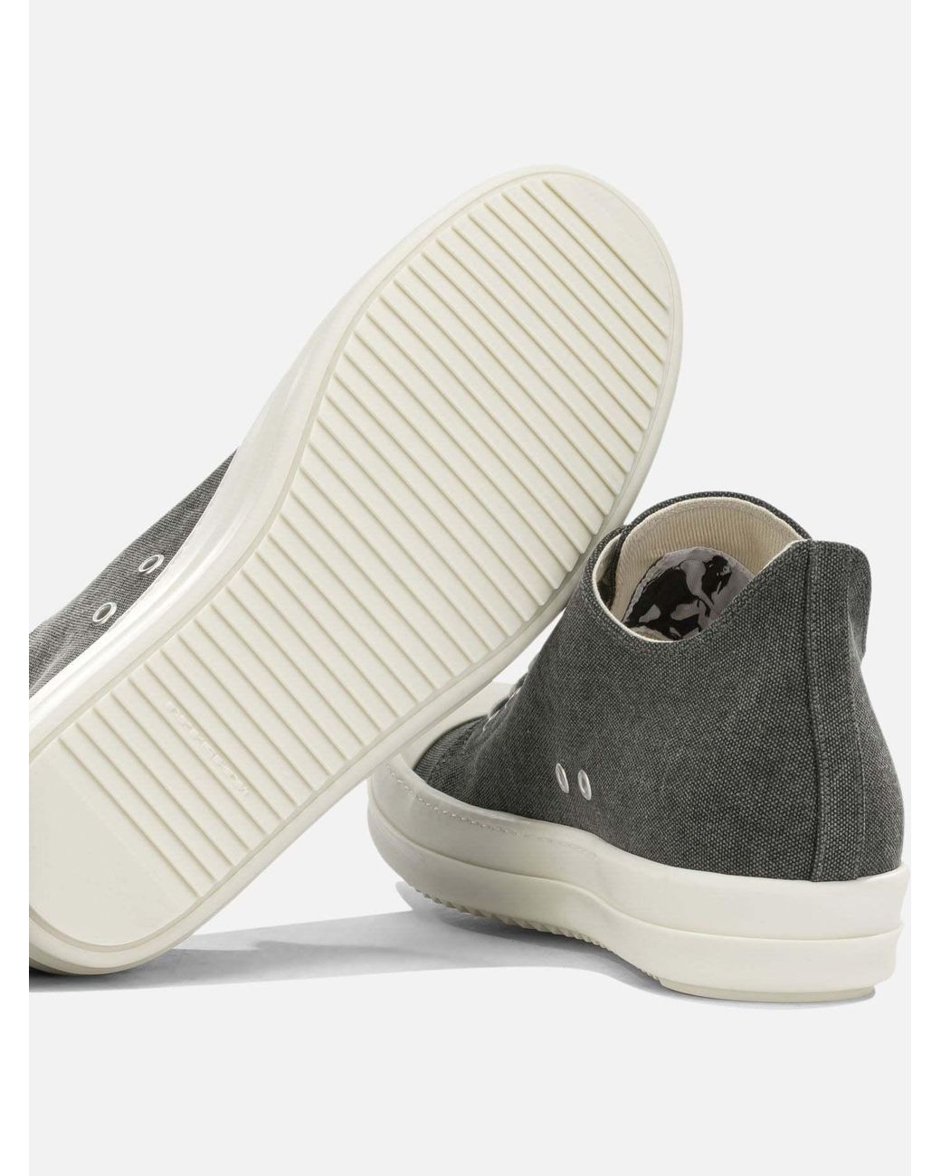 Rick Owens Black Lace-Up Sneakers for men