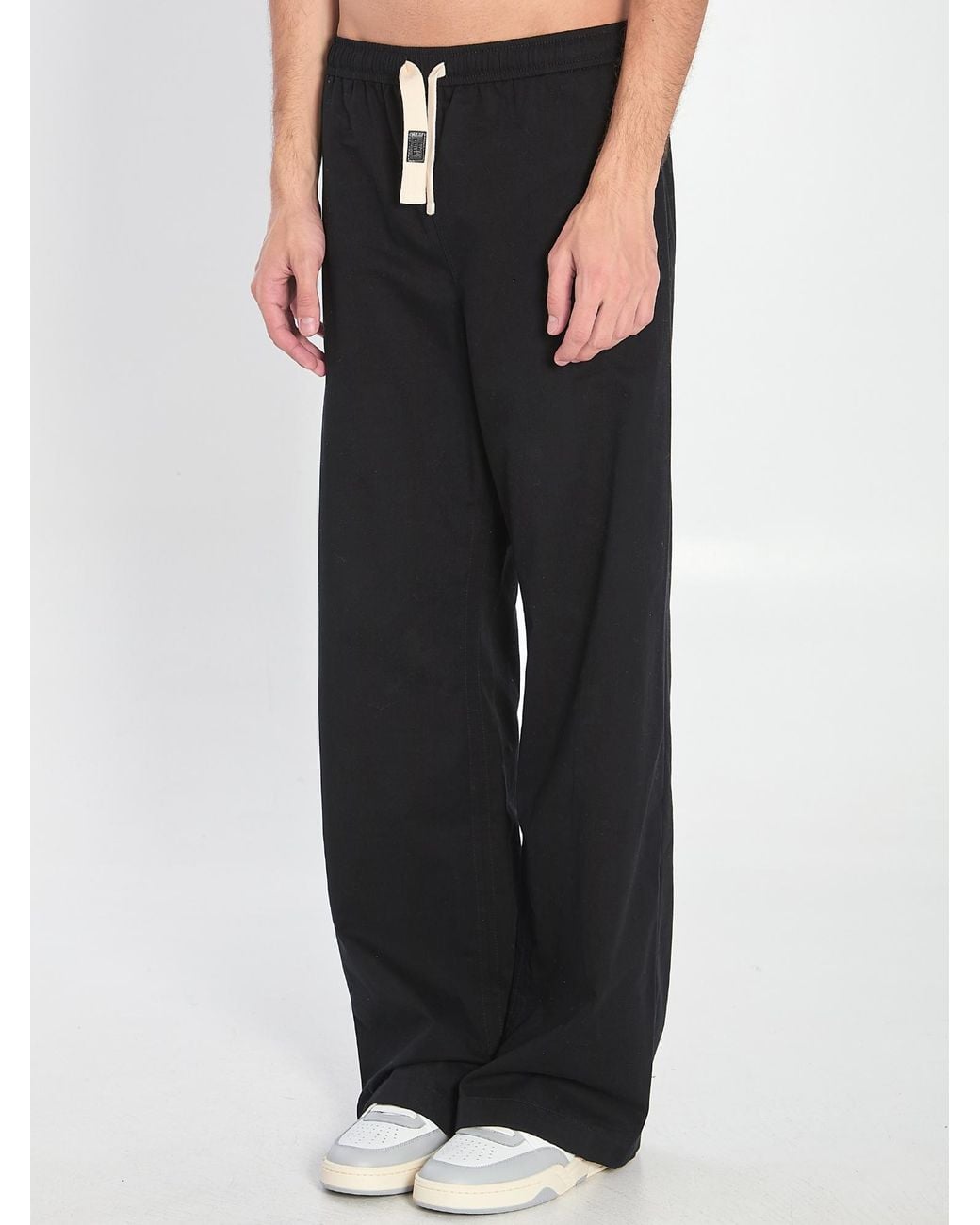 Céline Black Drawstring Trousers for men
