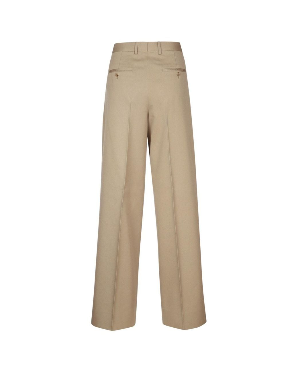 Céline Natural Pleated Trousers