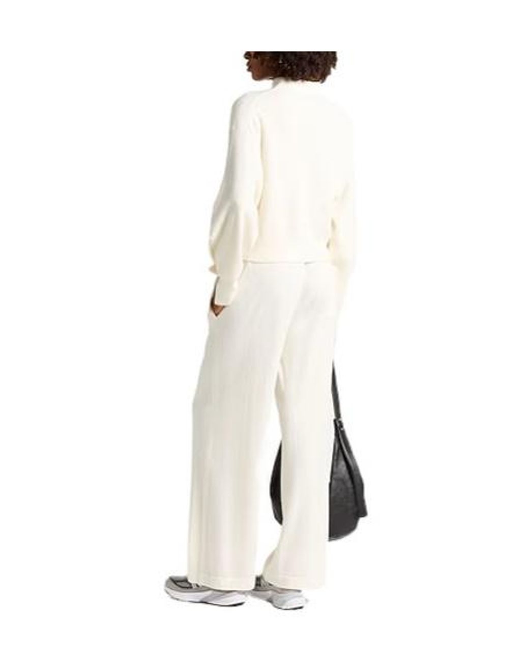 Brunello Cucinelli White Lightweight Cashmere Knit Sweater