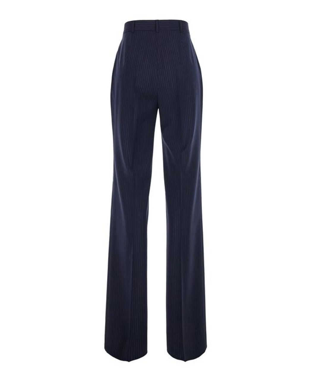 Max Mara Blue Studio Mstcambusa Striped Trousers