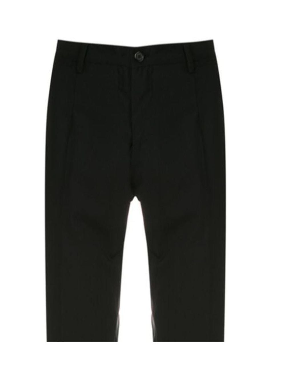 Dolce & Gabbana Black Slim Fit Tailored Trousers for men