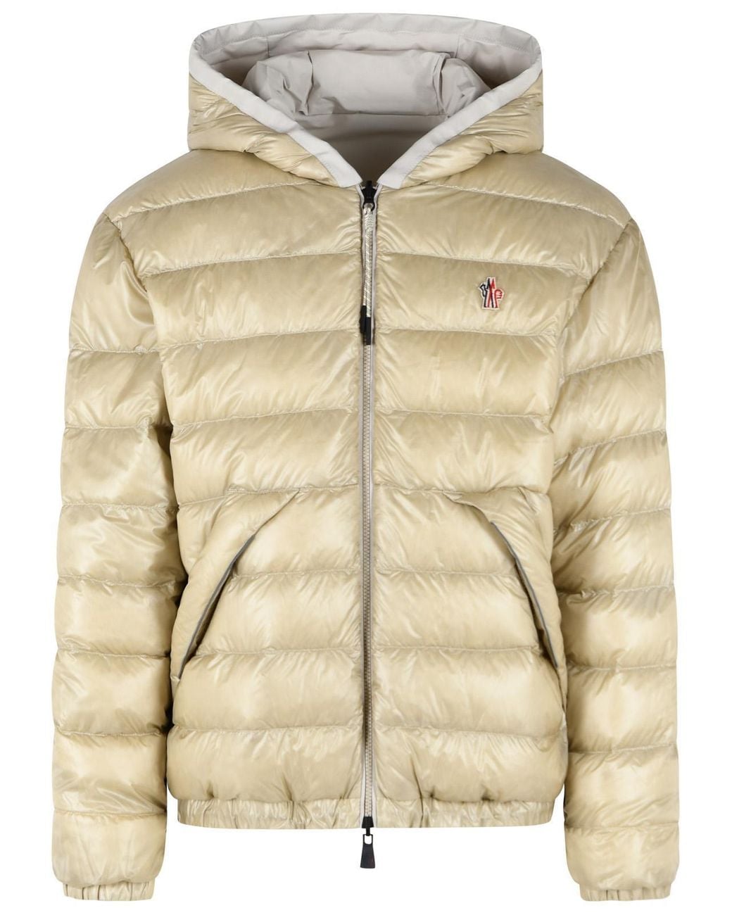 Moncler White Grenoble Berguns Reversible Down Jacket for men