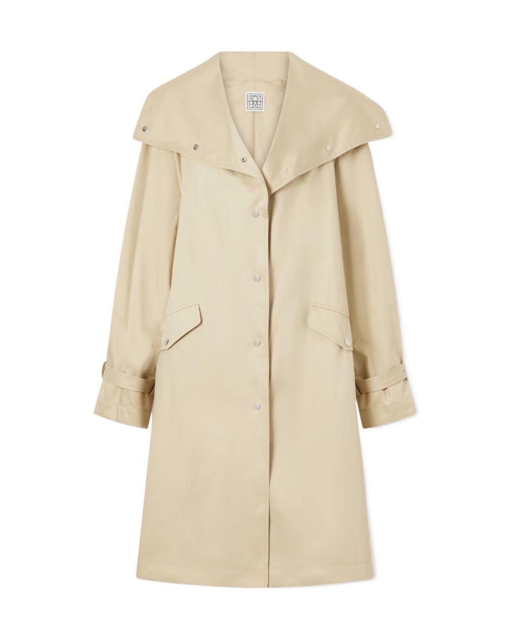 Totême Natural Totême Button-Up Long-Sleeved Coat