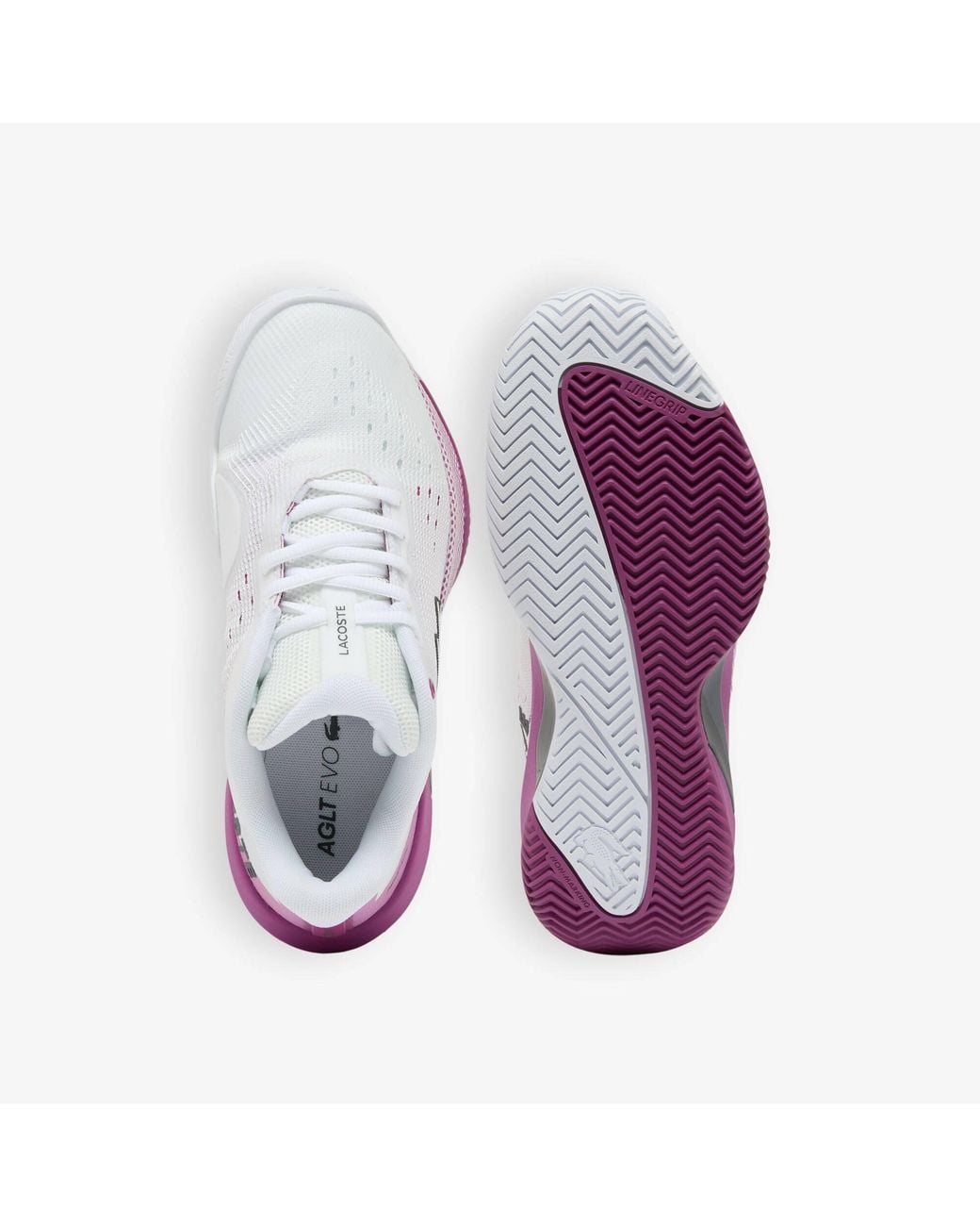 Lacoste Pink Mesh Tennis Shoes