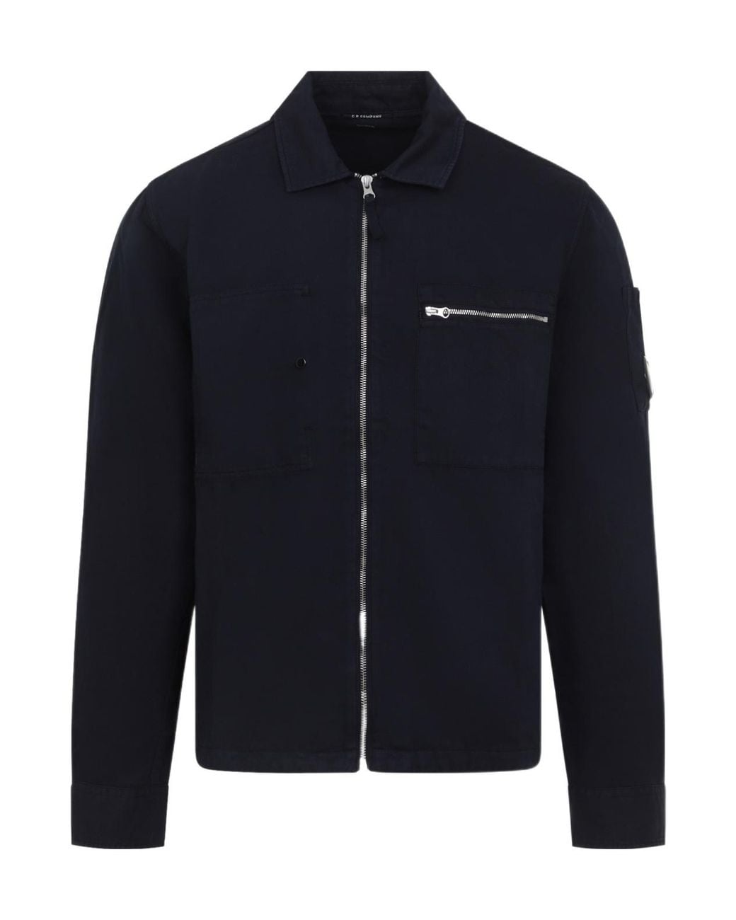 C P Company Blue Lens Zip-Through Jacket for men