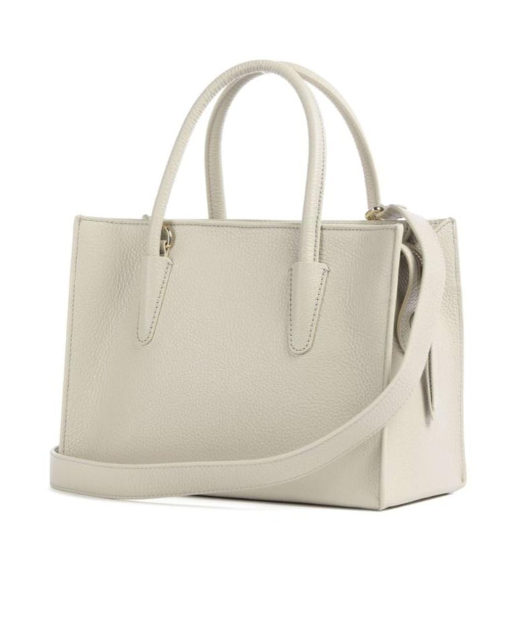 Coccinelle Natural Embossed Logo Tote Bag