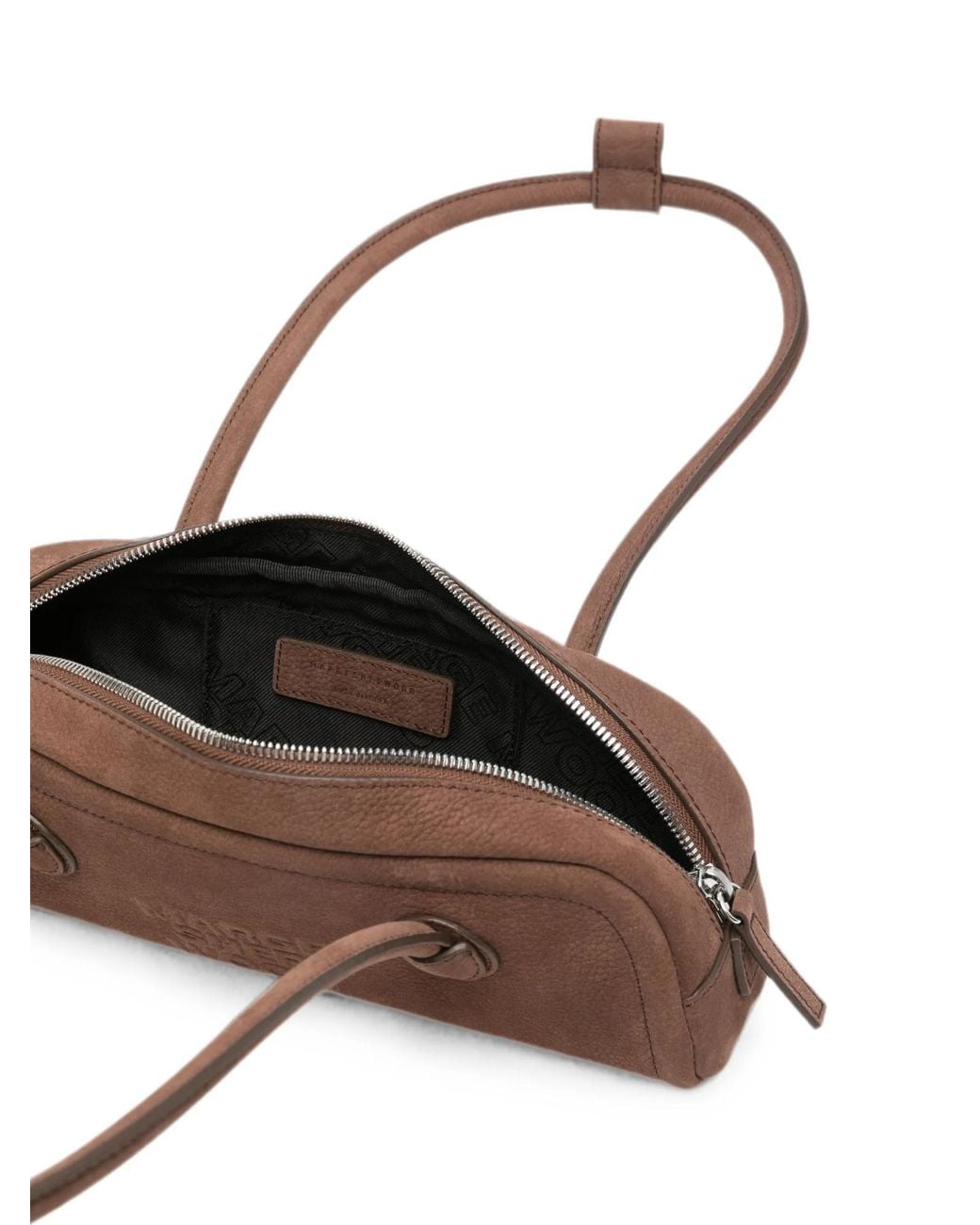 MARGE SHERWOOD Brown Soft Boston Mini Shoulder Bag