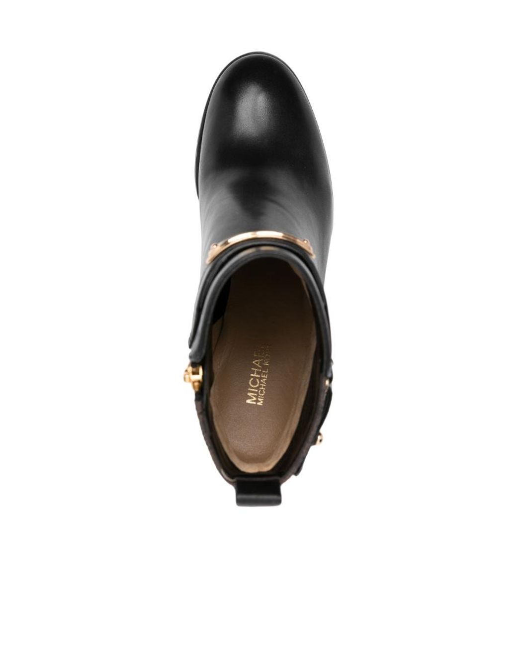 Michael Kors Black Michael Darcy Monogram Almond Toe Boots