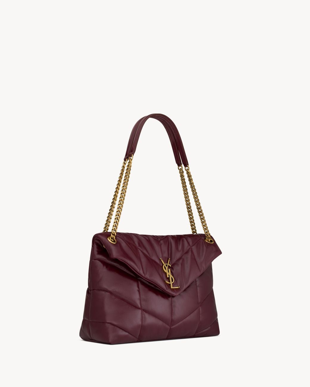 Saint Laurent Purple Puffer Medium Shoulder Bag