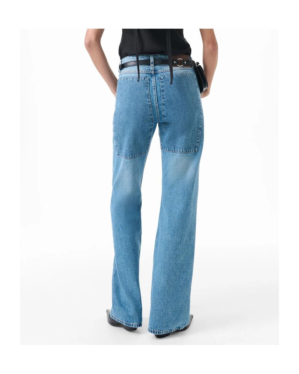 Our Legacy Blue Patched Saddle Repair Wash