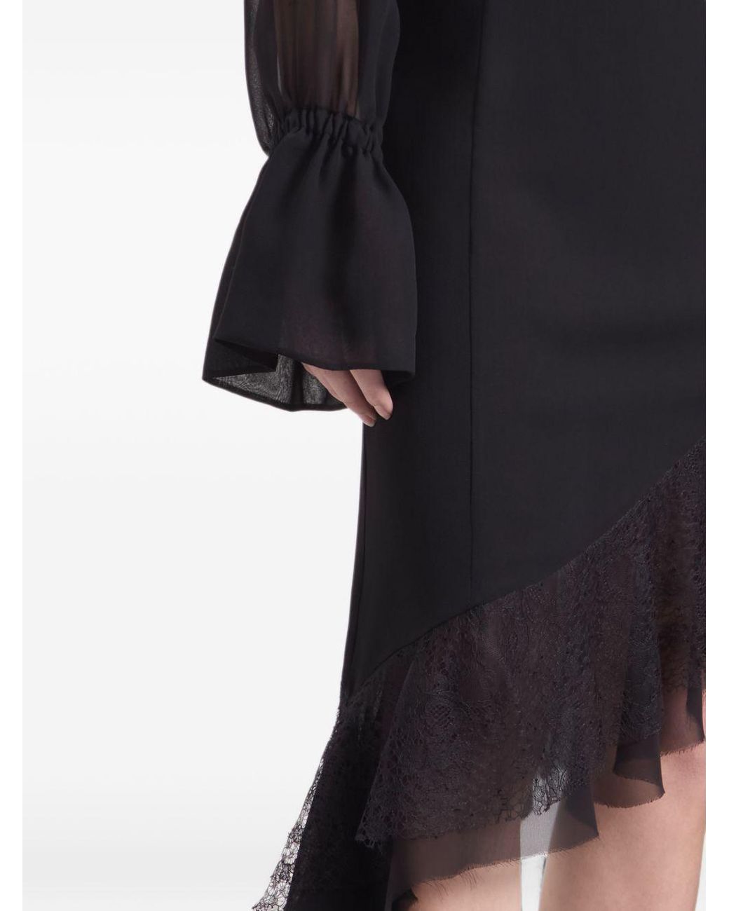 Nina Ricci Black Sheer Blouse