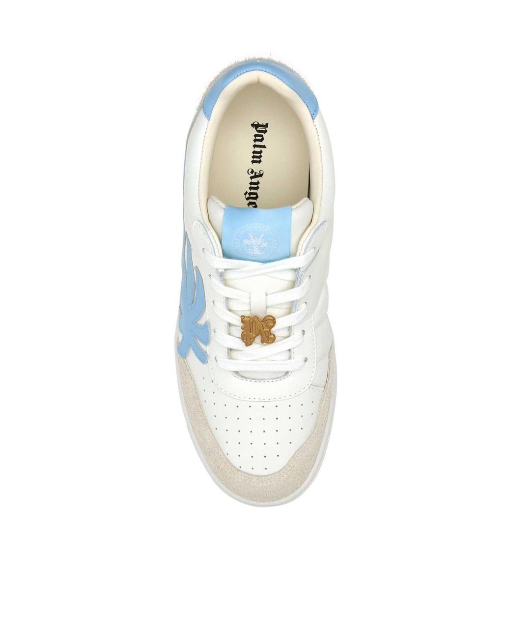 Palm Angels Blue Palm Beach University Low-Top Sneakers for men