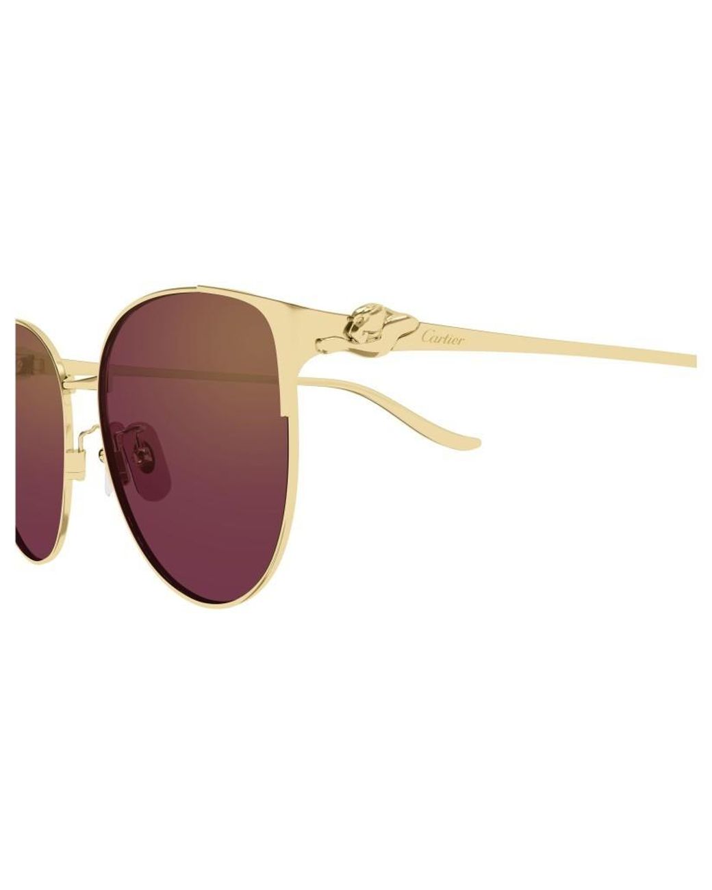 Cartier Purple Cat-Eye-Frame Sunglasses for men