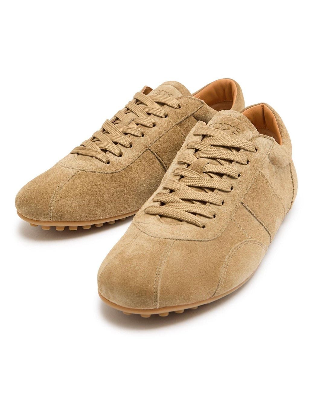 Tod's Brown Fleece-Lined Low-Top Casual Shoes for men