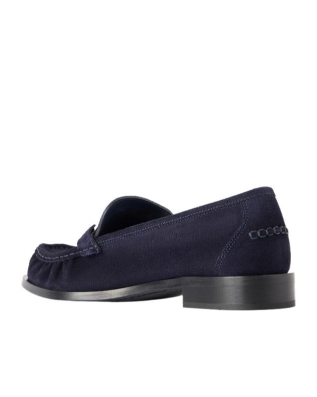 Ferragamo Blue Round-Toe Loafers