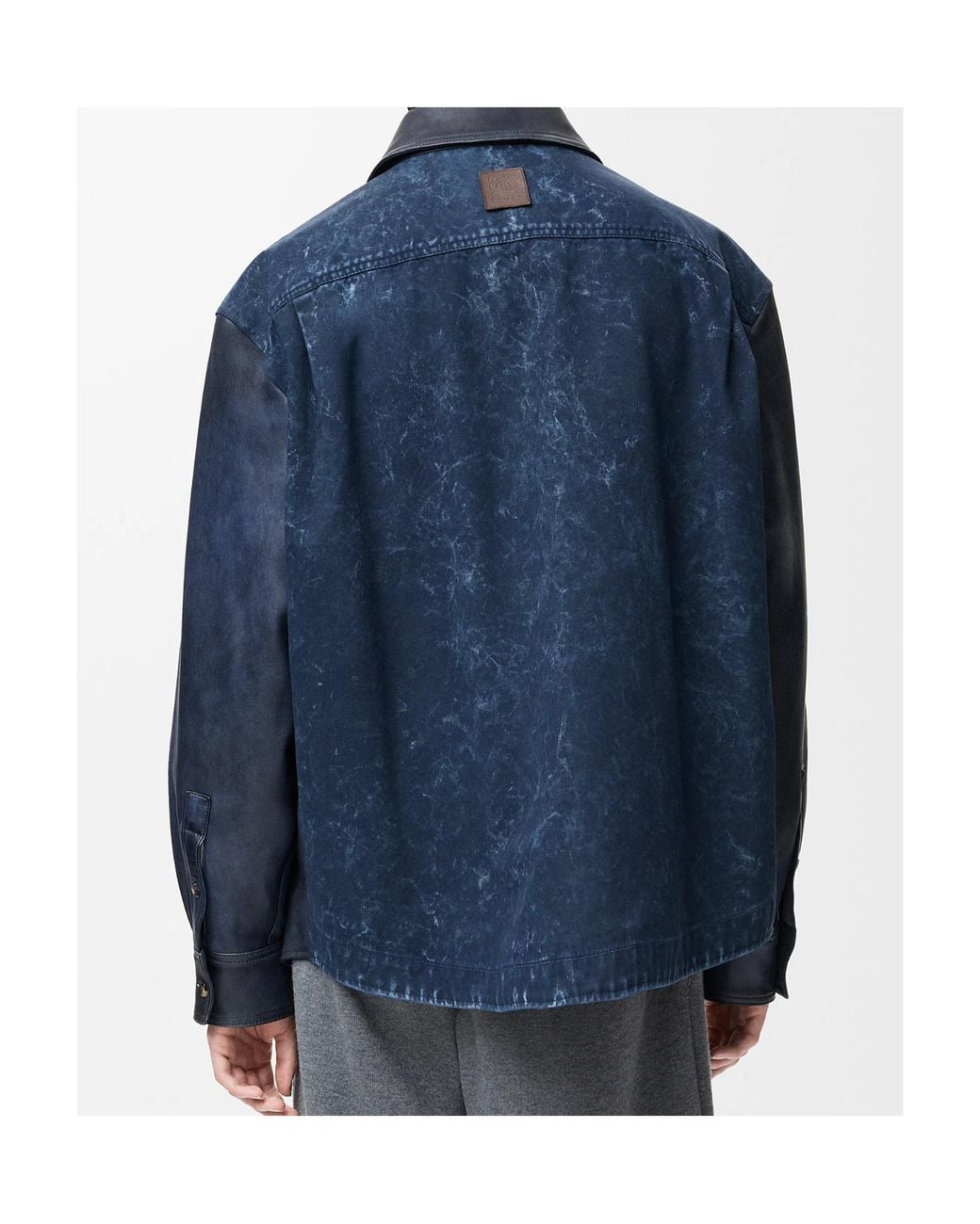 Loewe Blue Pocket-Detail Shirt Jacket for men