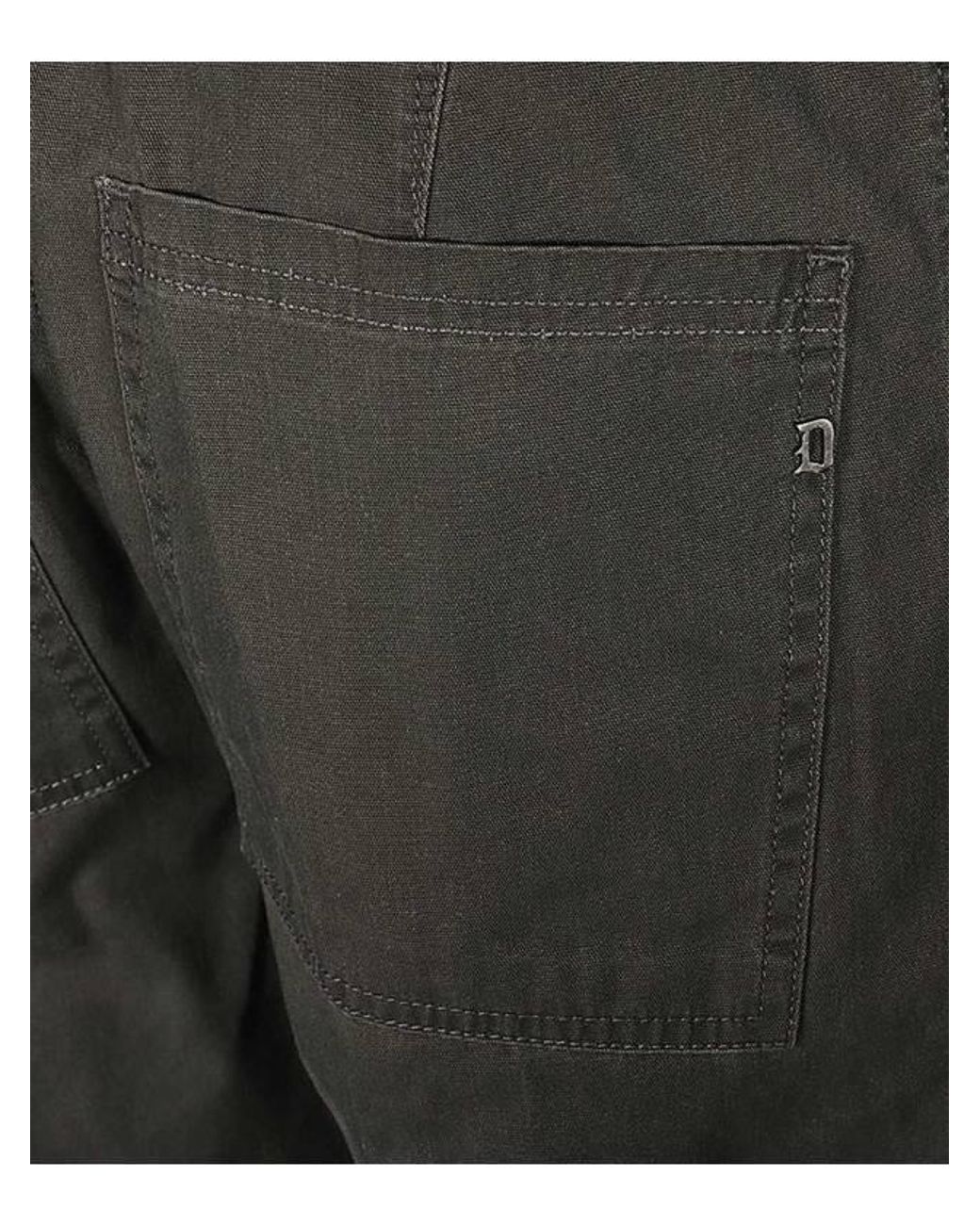 Dondup Gray Belt Loop Casual Pants for men