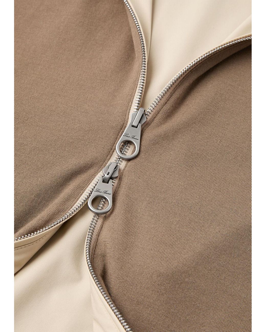 Loro Piana Natural Zipped Reversible Gilet for men