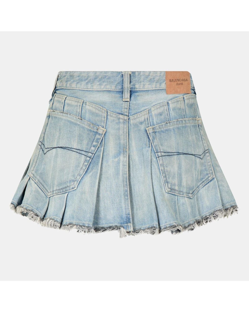 Balenciaga Blue Short Skirt