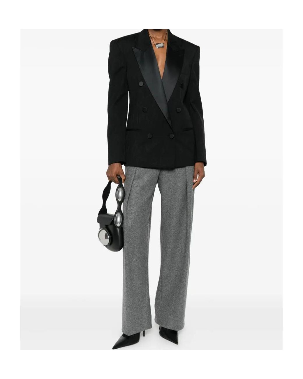 Stella McCartney Black Double Breasted Tailored Blazer