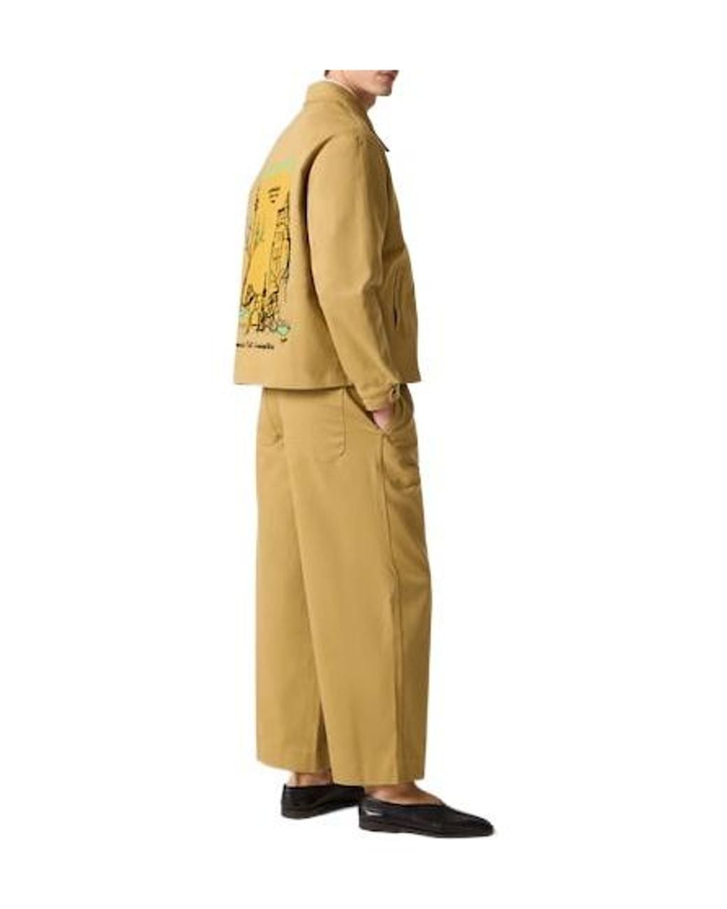 Bode Natural Central Park Cotton Blouson Jacket for men