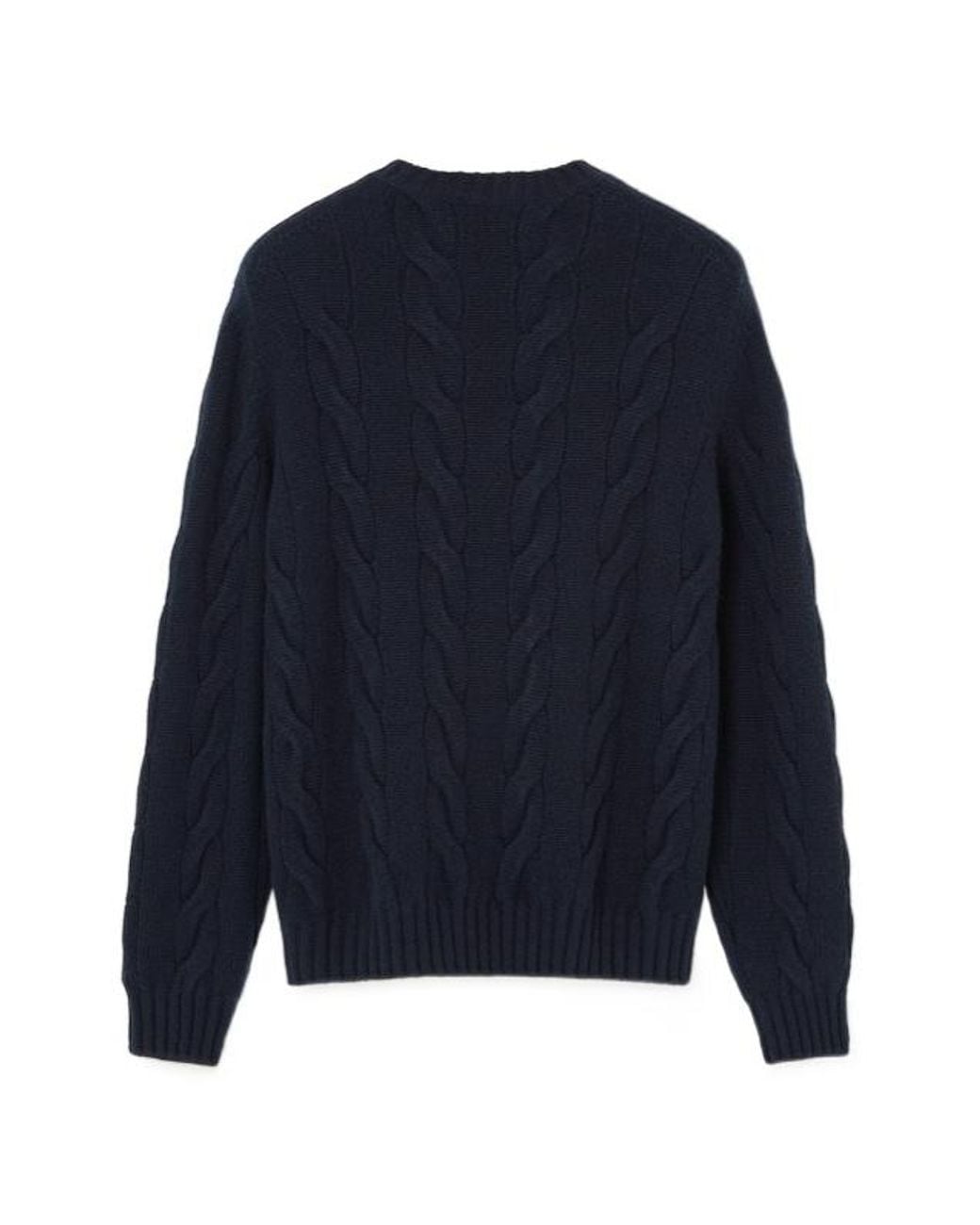 Loro Piana Blue Napier Crewneck for men