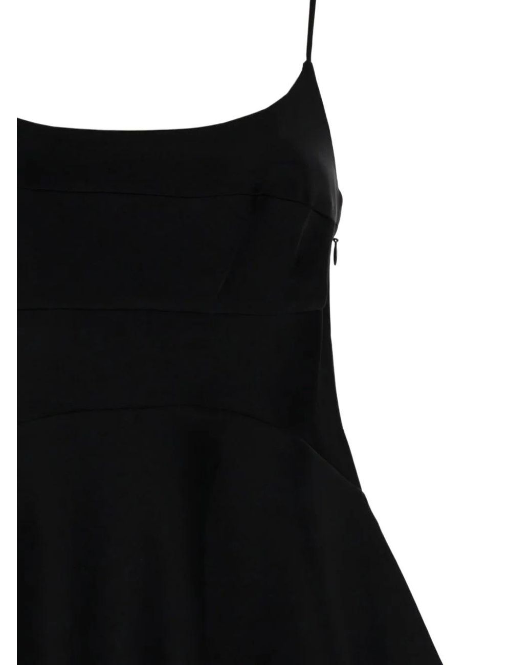 Theory Black Flared Hem Camisole