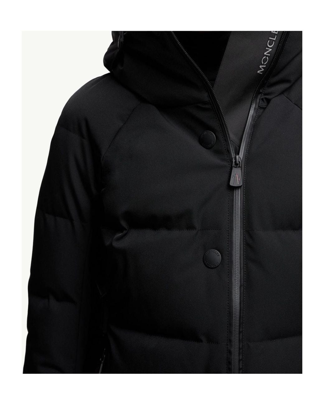 Moncler Black Grenoble Guyane Hooded Down Jacket