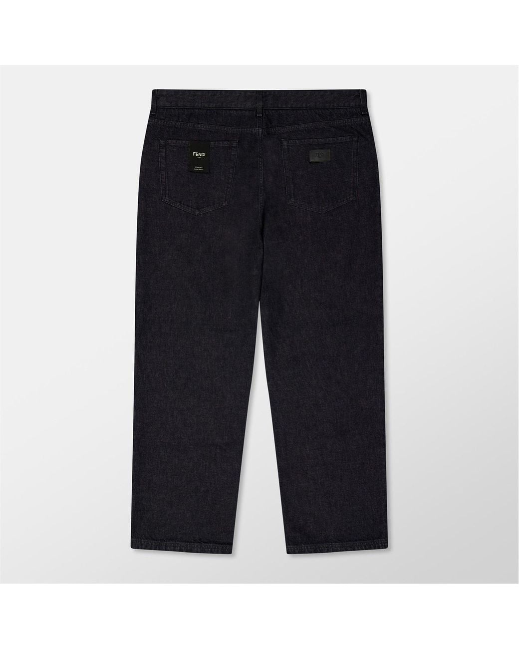 Fendi Blue Inside Out Straight Leg Jeans for men