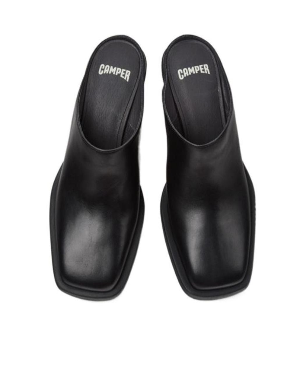 Camper Black Semi-Enclosed Wedge Shoes