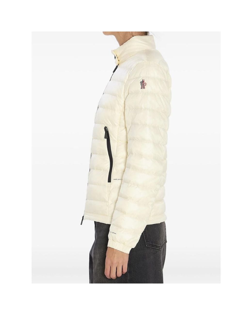 Moncler Natural Grenoble Walibi Packable Short Down Jacket
