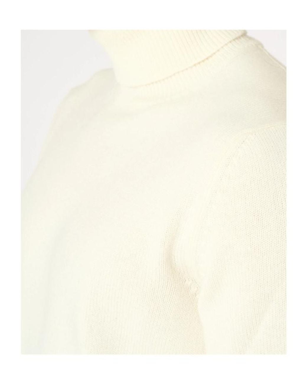Malo White Turtleneck Straight Hem Jumper for men