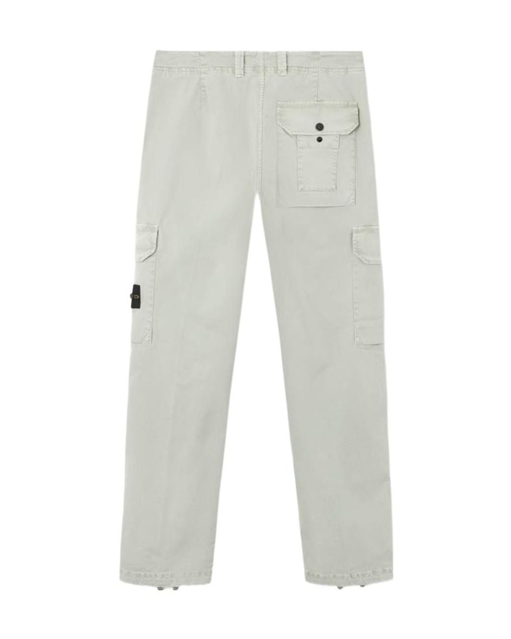 Stone Island Gray Regular Tapered Fit Cargo Pants for men