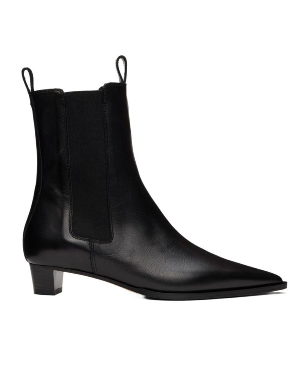 Aeyde Black Kiki Pointed Chelsea Boots