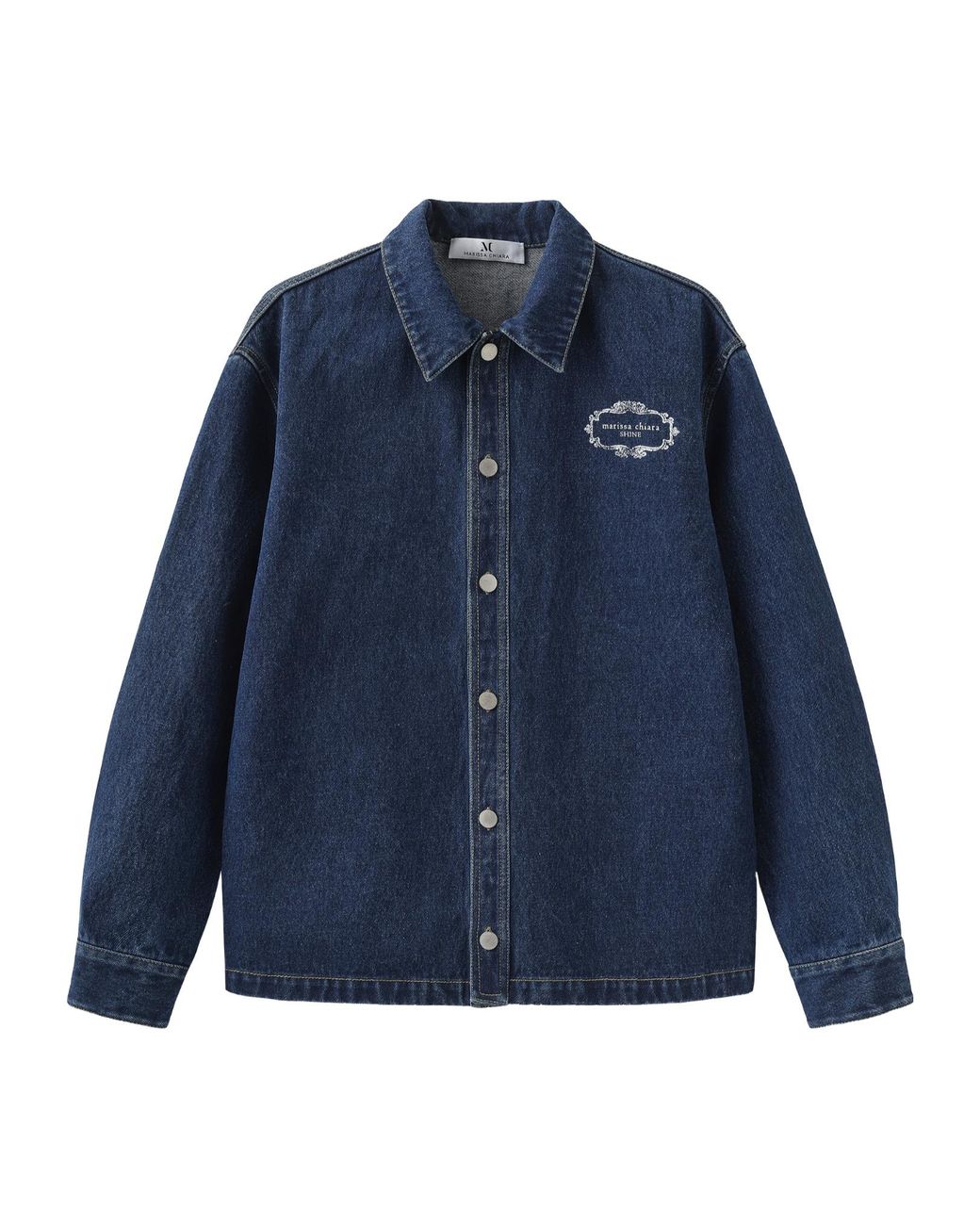 Marissa Chiara Blue Lapel Denim Jacket