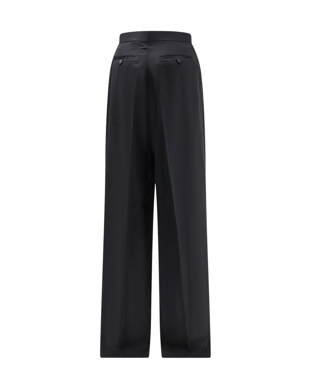 Tom Ford Black Pleat Detailed Trousers