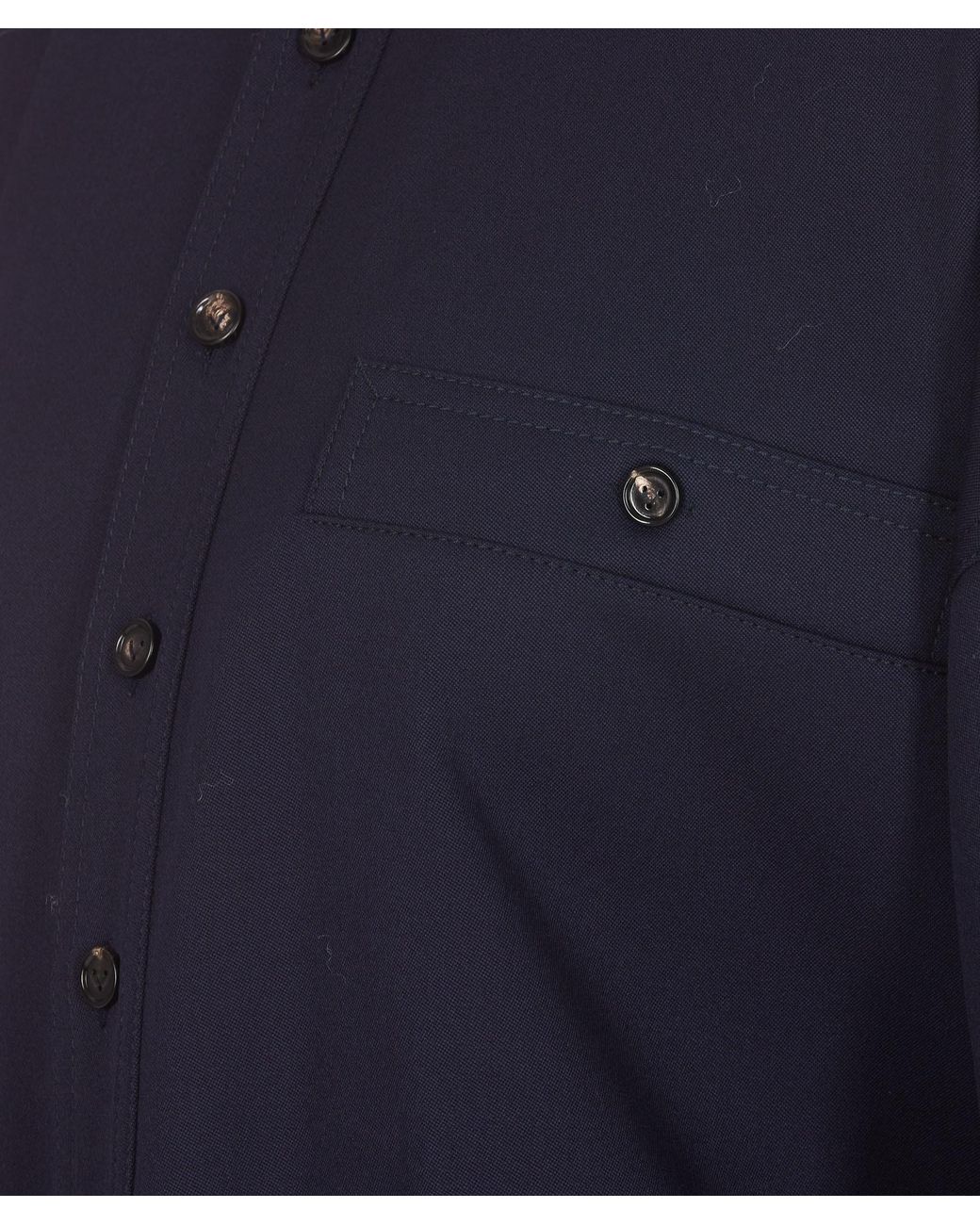 Bottega Veneta Blue Wool-Blend Shirt
