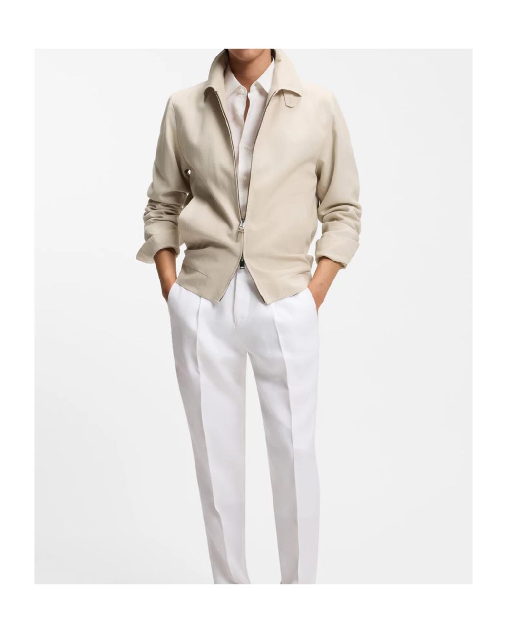 Boss Natural L Heston Bmb Zip Jacket for men