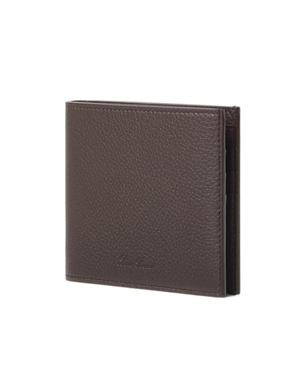 Loro Piana Brown Extra Compact Wallet for men
