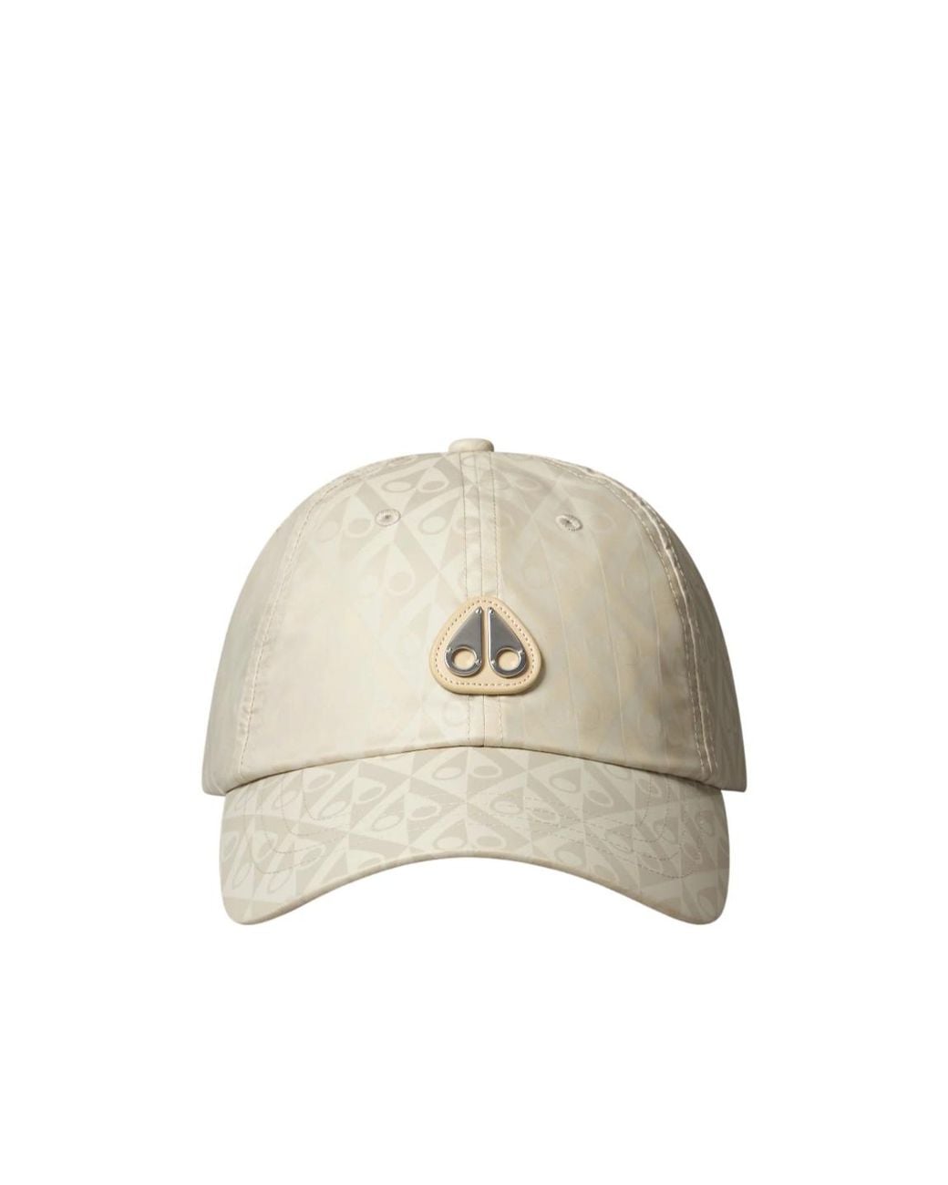 Moose Knuckles Natural Monogram Crescent Logo Cap for men